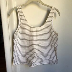 Madewell linen scoop tank